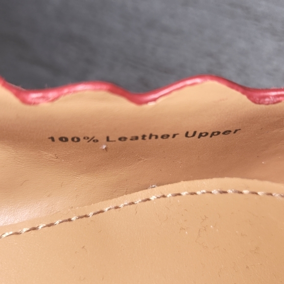 J.CREW RED SUEDE FLAT SHOES WOMENS SIZE 6 100% LEATHER UPPER  NEW WITHOUT BOX - Picture 11 of 11